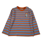 Just Cavalli Shirt Bicolore con Fantasia A Righe Azzurro per Neonato JIA26115TS AZZURRO JUST CAVALLI 