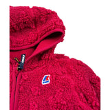 K-Way Felpa con Zip E Cappuccio tinta unita Fuxia per Neonata K21524W FUXIA K-WAY 