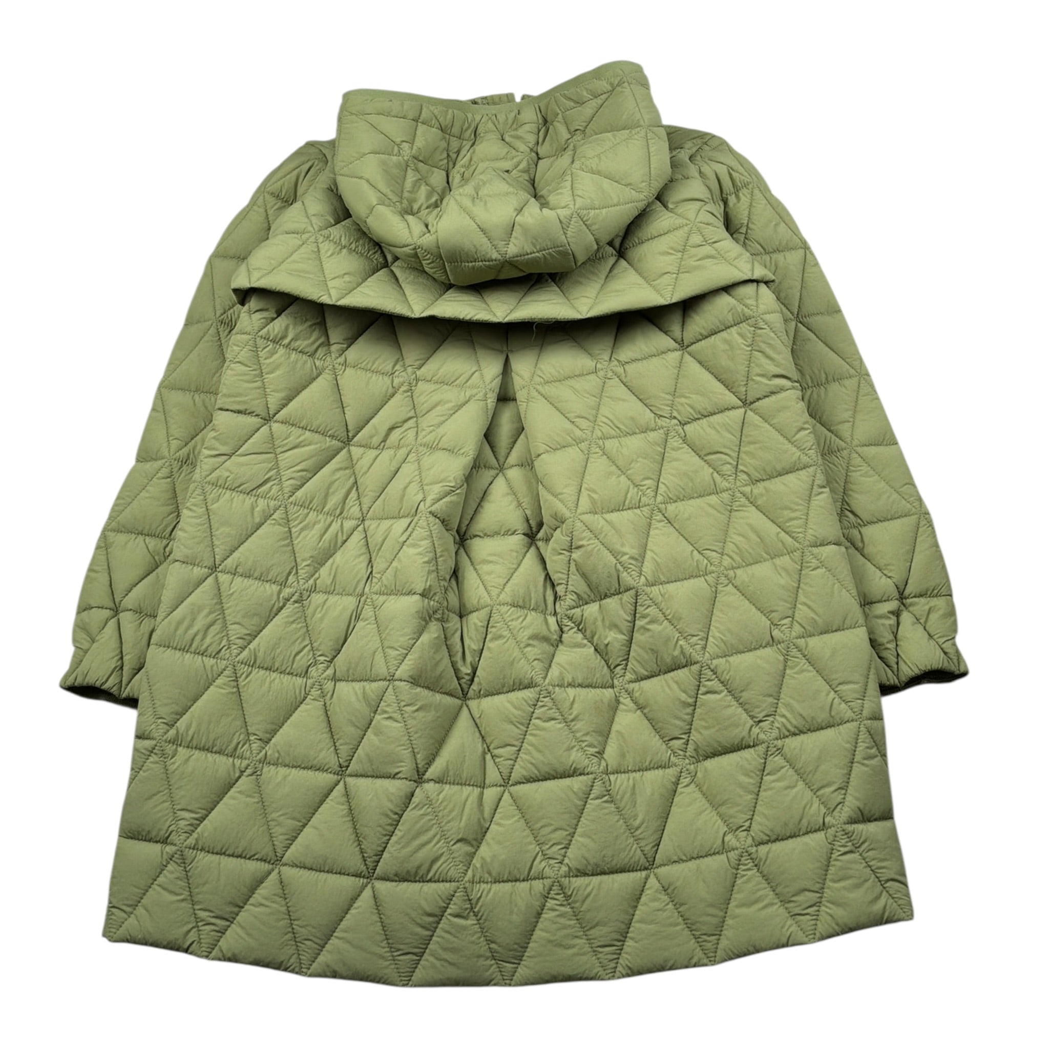 K-Way Giubbino Modello Lungo tinta unita con Cappuccio Verde per Bambino K3157KW VERDE K-WAY 