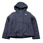 K-Way Giubbino tinta unita Foderato con Zip E Cappuccio Blu per Bambino K4137WWX BLU K-WAY 