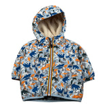 K-Way Giubbino Stampa Fantasia con Cappuccio Blu per Neonato K41467W BLU K-WAY 