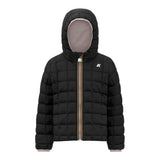 K-Way Giubbino Reversibile Lungo con Zip E Cappuccio Rosa/Nero per Bambina K5123QW ROSA/NERO K-WAY 