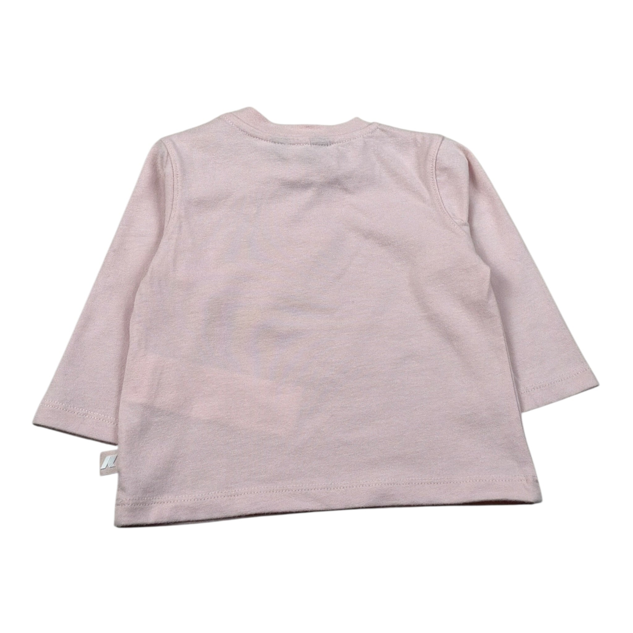 K-Way Shirt Girocollo tinta unita con Logo Rosa per Neonata K5146RW ROSA K-WAY 