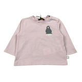 K-Way Shirt Girocollo tinta unita con Logo Rosa per Neonata K5146RW ROSA K-WAY 