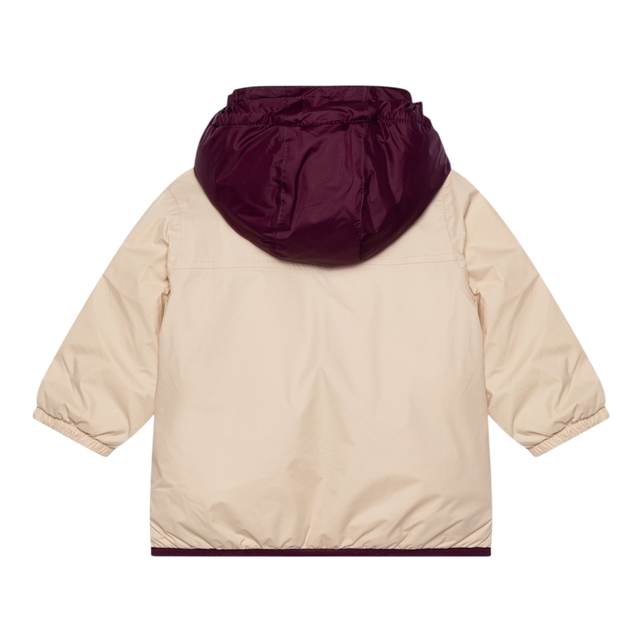 K-Way Giubbino tinta unita con Cappuccio In Contrasto Beige per Neonata K61157W BEIGE K-WAY 