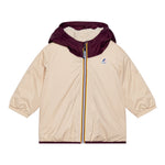K-Way Giubbino tinta unita con Cappuccio In Contrasto Beige per Neonata K61157W BEIGE K-WAY 
