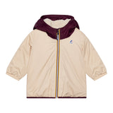 K-Way Giubbino tinta unita con Cappuccio In Contrasto Beige per Neonata K61157W BEIGE K-WAY 