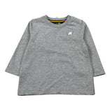 K-Way Shirt Girocollo tinta unita con Stampa Grigio per Neonato K6123WW GRIGIO K-WAY 
