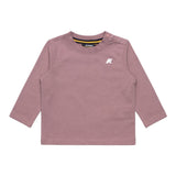 K-Way Shirt Girocollo tinta unita con Stampa Rosa per Neonata K6123WWX ROSA K-WAY 