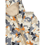 K-Way Giubbino tinta unita con Fantasia Militare Bianco per Neonato K6128PW BIANCO K-WAY 