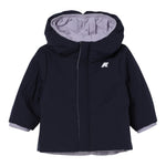 K-Way Giubbino Reversibile Bicolore con Zip E Cappuccio Lilla/Viola per Neonata K71338W LILLA/VIOLA K-WAY 