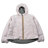 K-Way Giubbino Reversibile Bicolore con Zip E Cappuccio Grigio/Rosa per Bambina K71339WX GRIGIO/ROSA K-WAY 