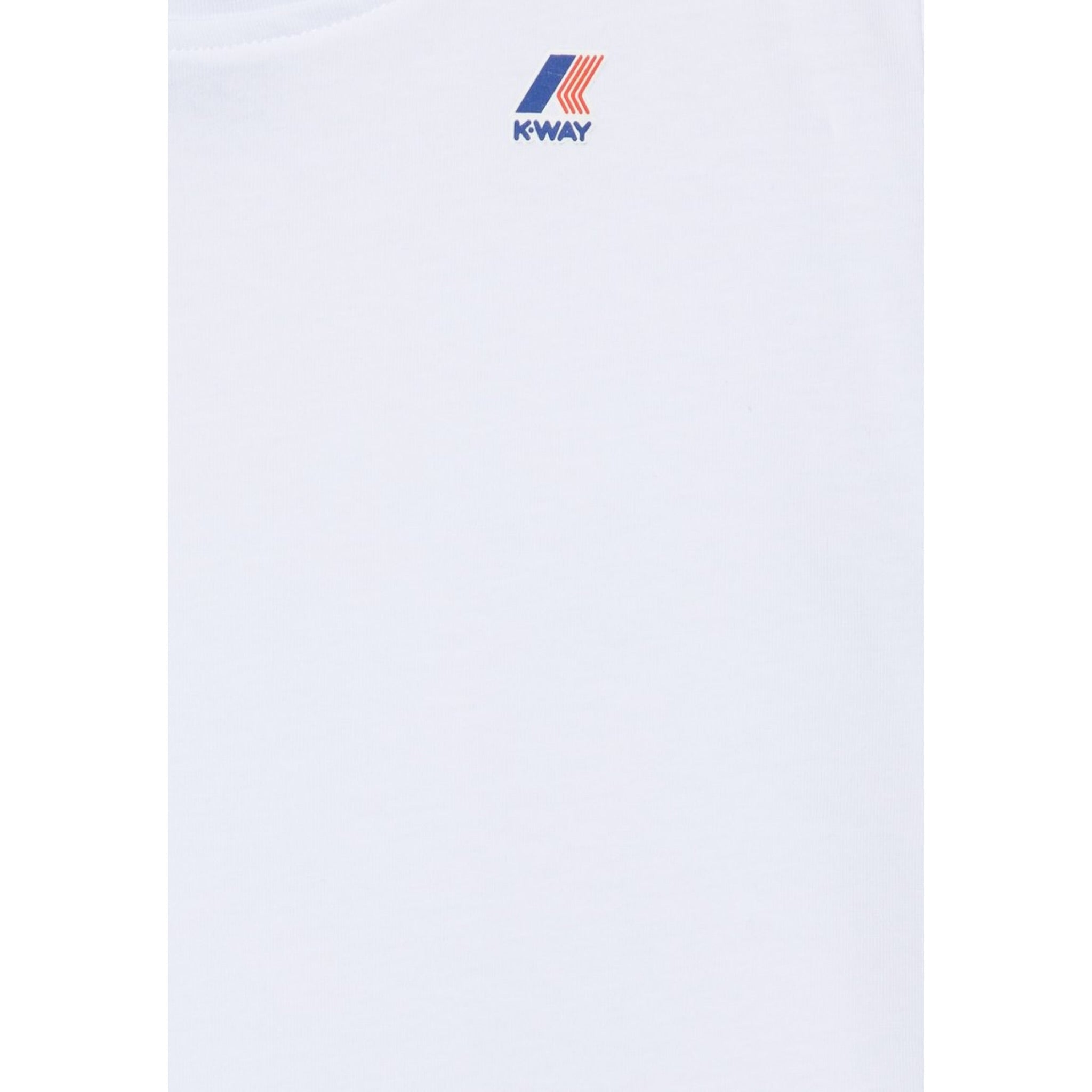 K-Way T-Shirt Girocollo tinta unita con Logo Bianco per Bambino K7133YWOXX BIANCO K-WAY 