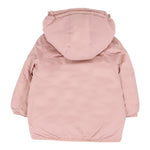 K-Way Giubbino tinta unita con Cappuccio Rosa per Neonata K7142EW ROSA K-WAY 