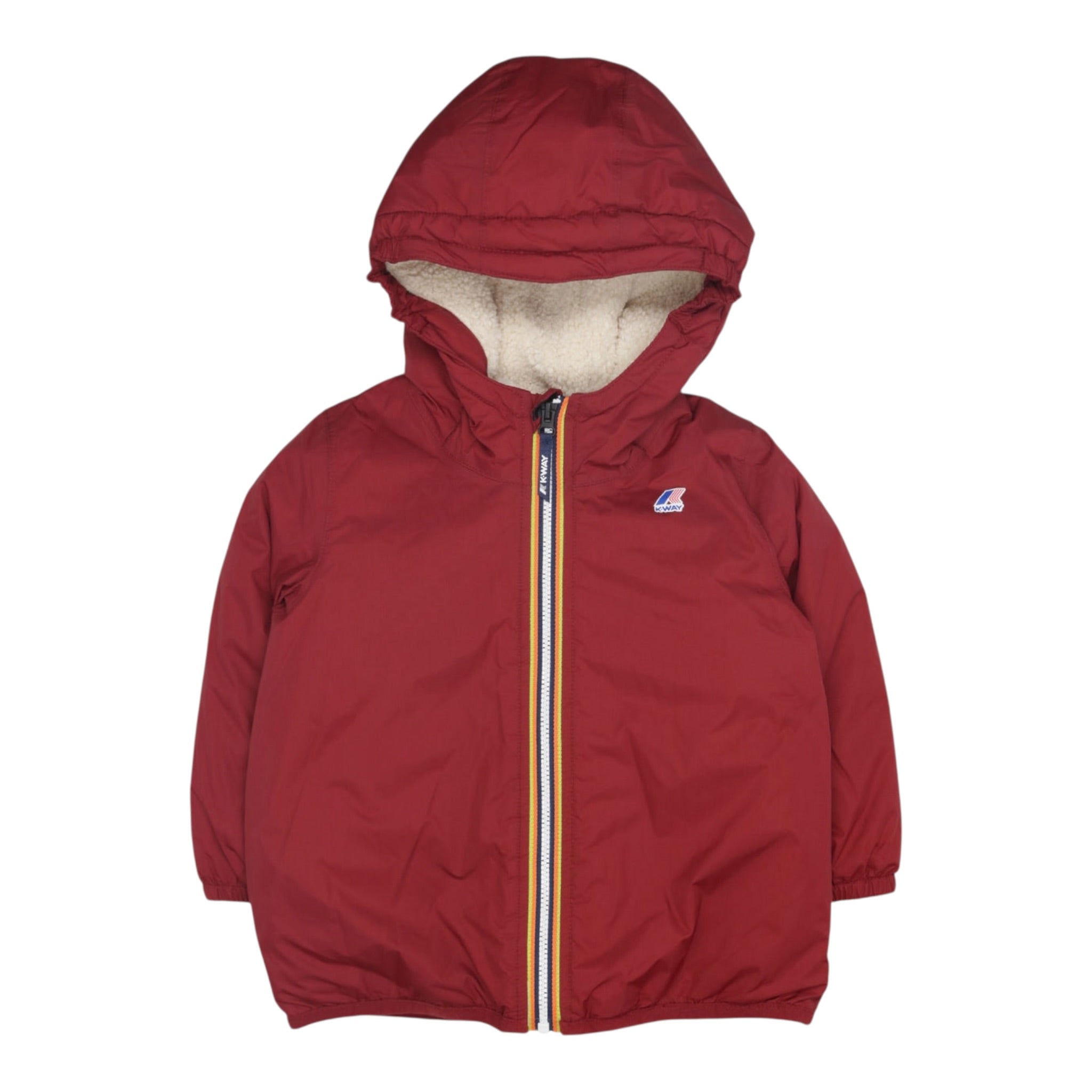 K-Way Giubbino tinta unita con Zip E Cappuccio Ruggine per Neonato K7142RW RUGGINE K-WAY 