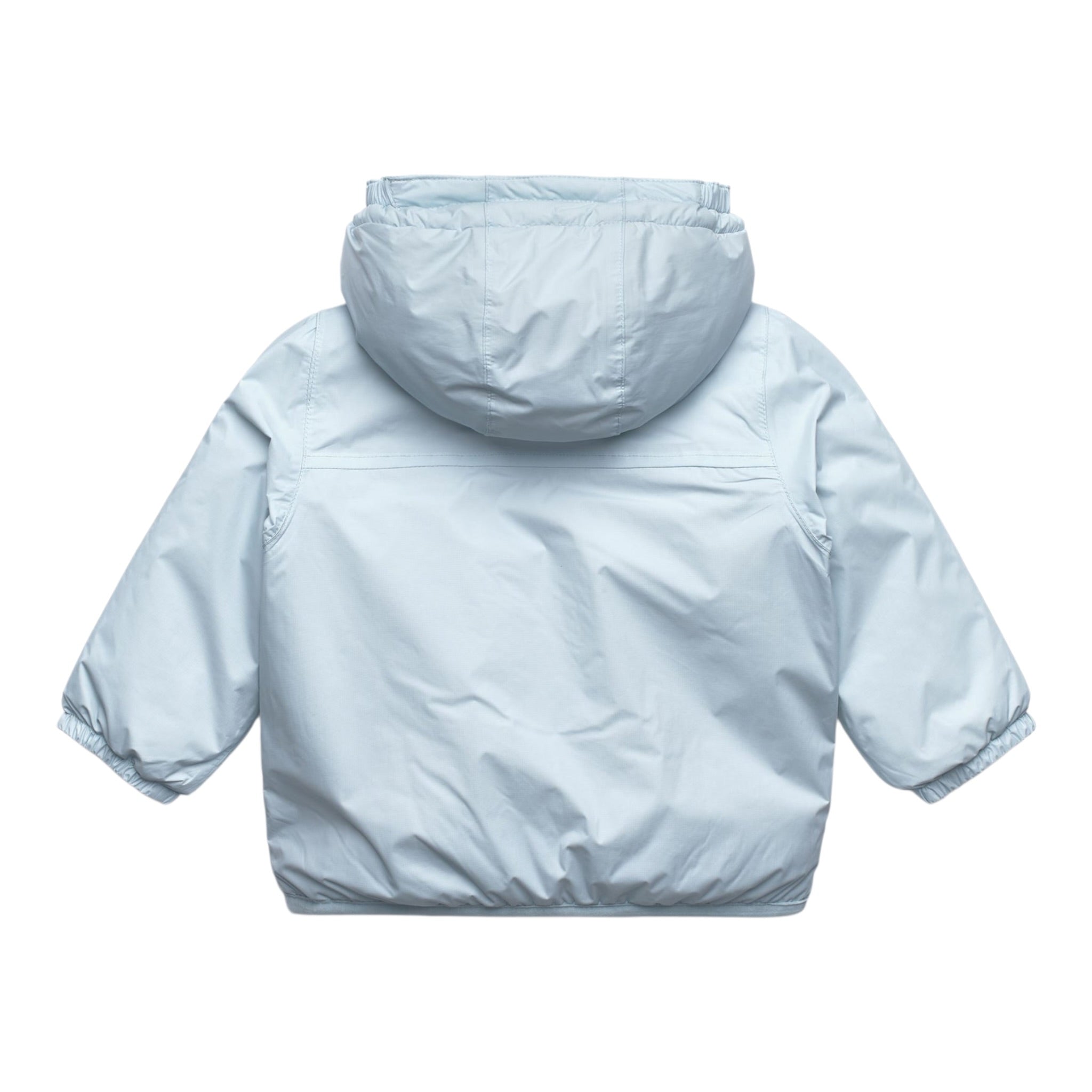 K-Way Giubbino tinta unita con Zip E Cappuccio Azzurro per Neonato K7142RWX AZZURRO K-WAY 