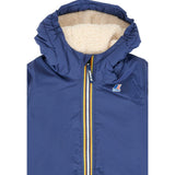 K-Way Giubbino tinta unita con Zip E Cappuccio Cobalto per Neonato K7142RWX COBALTO K-WAY 
