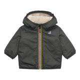 K-Way Giubbino tinta unita con Zip E Cappuccio Verde per Neonato K7142RWXXX VERDE K-WAY 