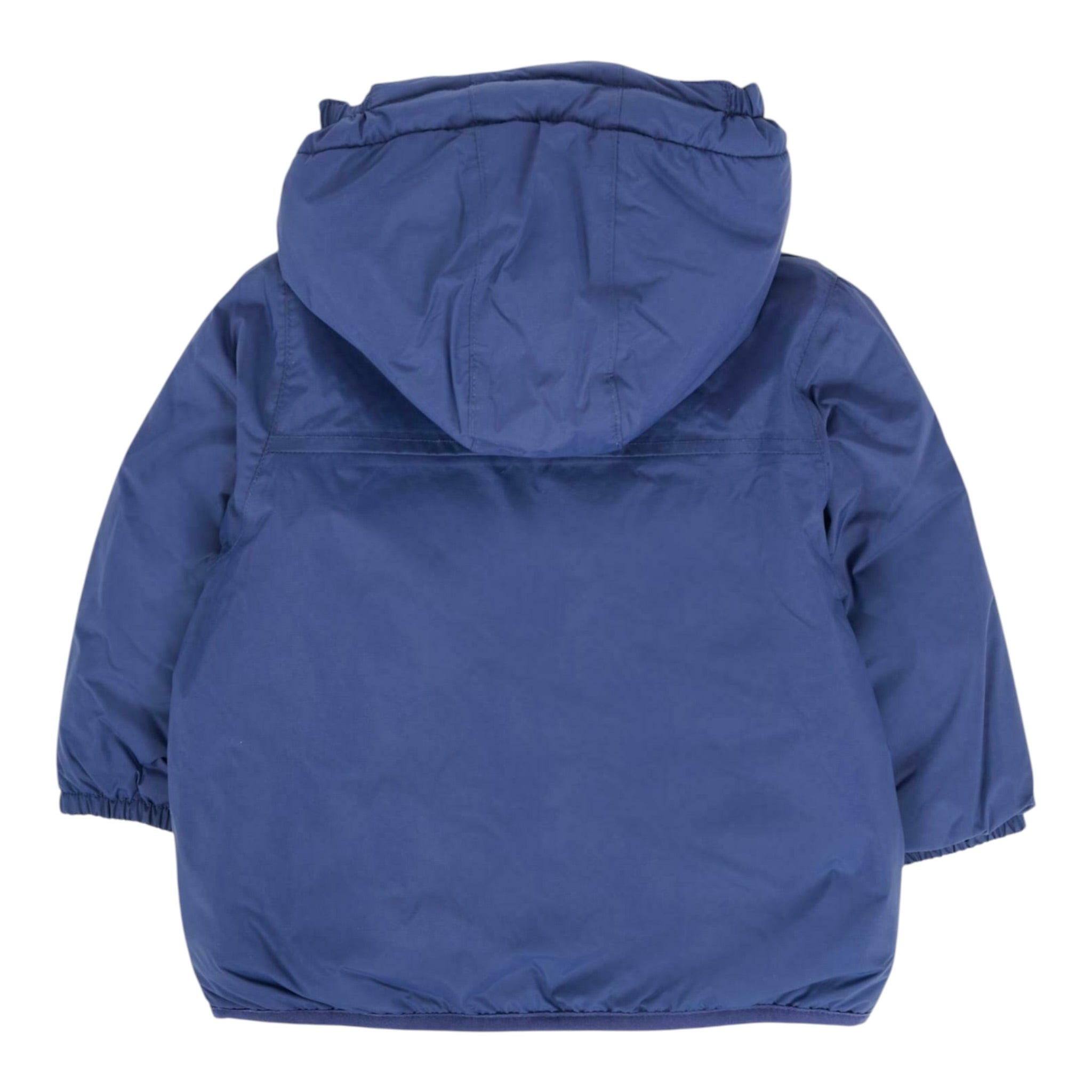 K-Way Giubbino tinta unita con Zip E Cappuccio Blu per Neonato K7142RWXXXX BLU K-WAY 