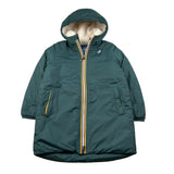K-Way Giubbino tinta unita con Cappuccio Verde per Bambino K7142UX VERDE K-WAY 