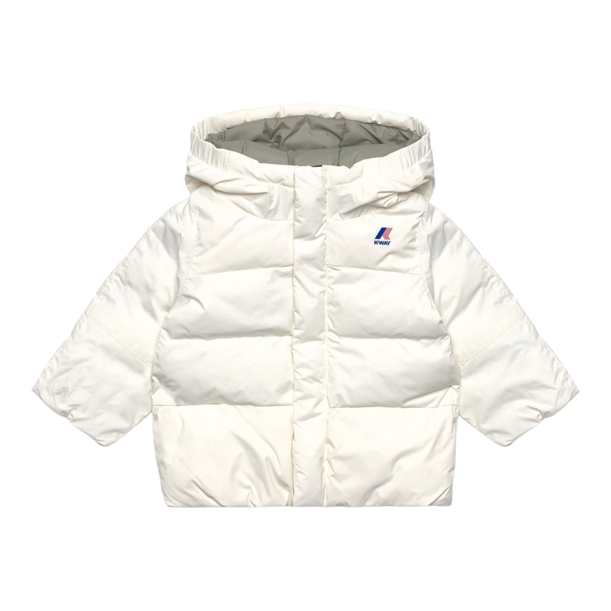 K-Way Giubbino tinta unita con Cappuccio Panna per Neonato K7142VW PANNA K-WAY 