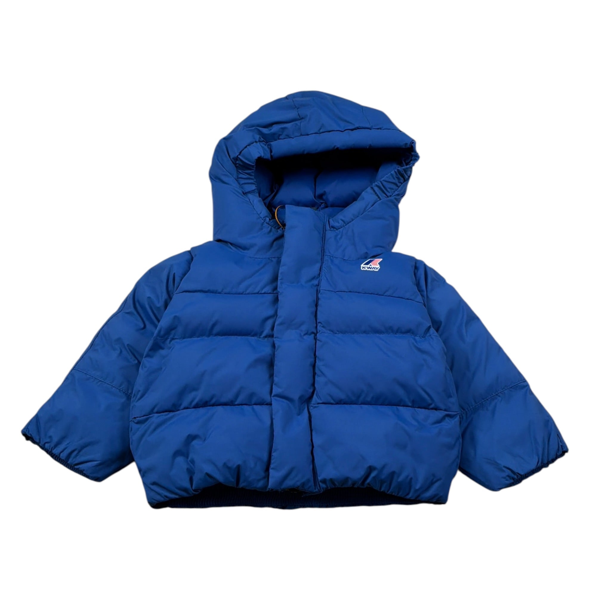 K-Way Giubbino tinta unita con Cappuccio Blu per Neonato K7142VWX BLU K-WAY 