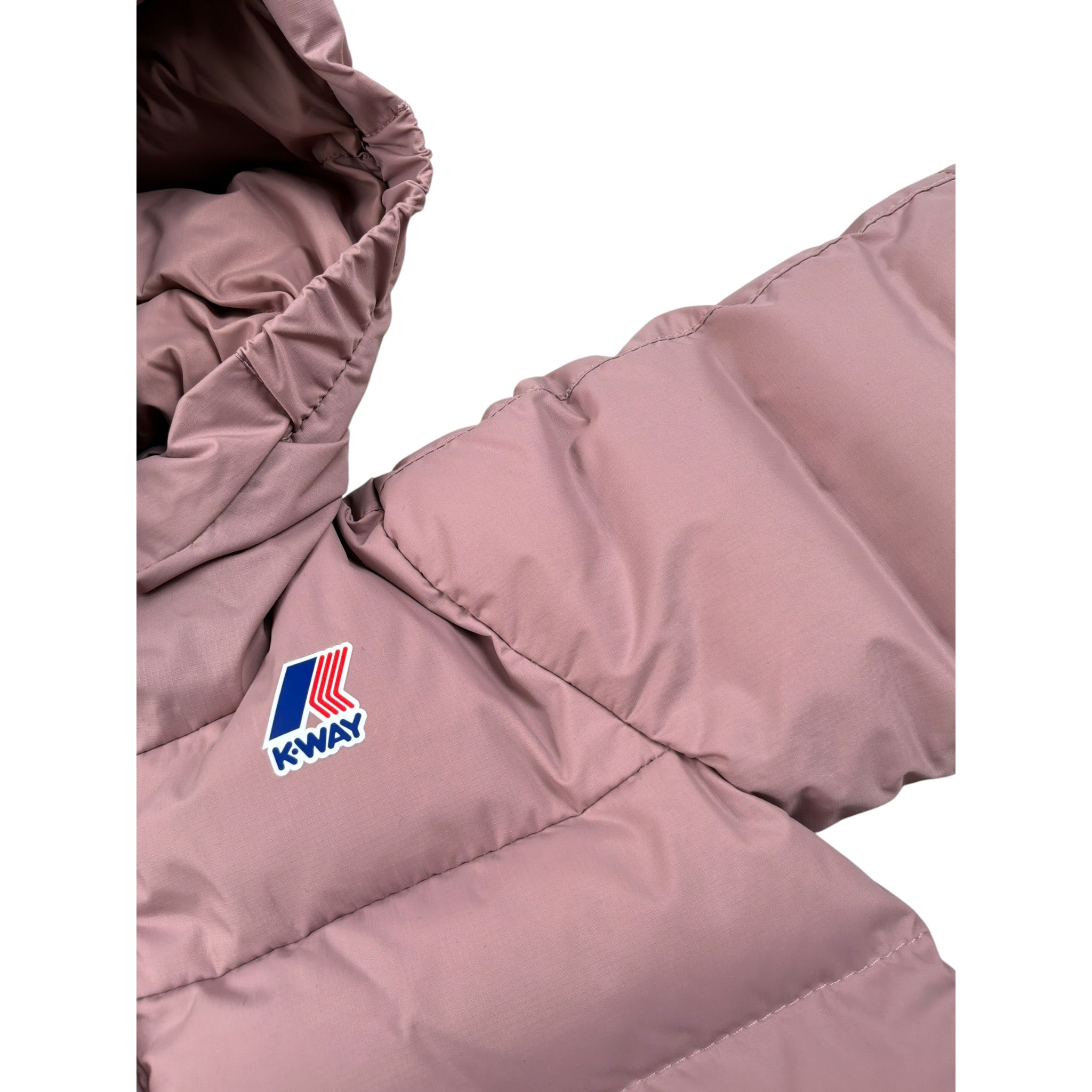 K-Way Giubbino tinta unita con Cappuccio Rosa per Neonata K7142VWXXX ROSA K-WAY 