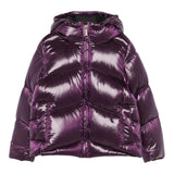 K-Way Giubbino tinta unita con Zip E Cappuccio Viola per Bambina K81417W VIOLA K-WAY 