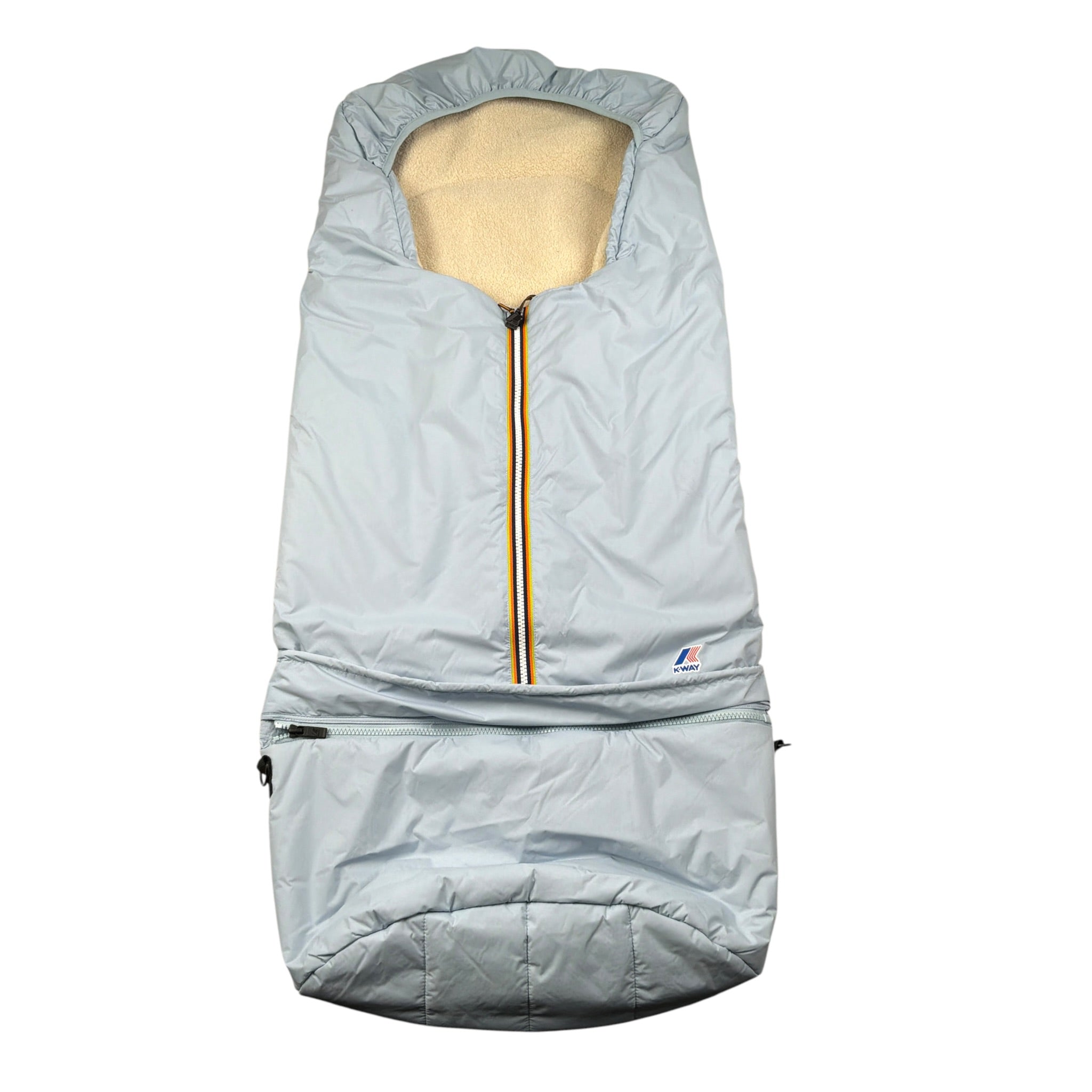 K-Way Sacca Tintau Nita con Pelliccia Interna Azzurro per Neonato K81463WO AZZURRO K-WAY 