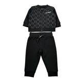 Karl Lagerfeld Completo Pezzi Felpa-Pantalone tinta unita Nero per Neonato Z30296 NERO KARL LAGERFELD 