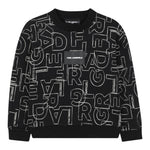 Karl Lagerfeld Felpa Chiusa Girocollo tinta unita con Stampe Nero per Neonata Z30642N NERO KARL LAGERFELD 