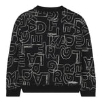 Karl Lagerfeld Felpa Chiusa Girocollo tinta unita con Stampe Nero per Neonata Z30642N NERO KARL LAGERFELD 