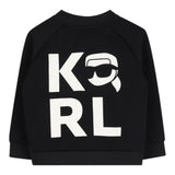 Karl Lagerfeld Cardigan tinta unita con Logo Nero per Neonato Z30665 NERO KARL LAGERFELD 