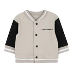 Karl Lagerfeld Completo 3Pz Felpa-Shirt-Pantalone Beige per Neonato Z30671 BEIGE KARL LAGERFELD 