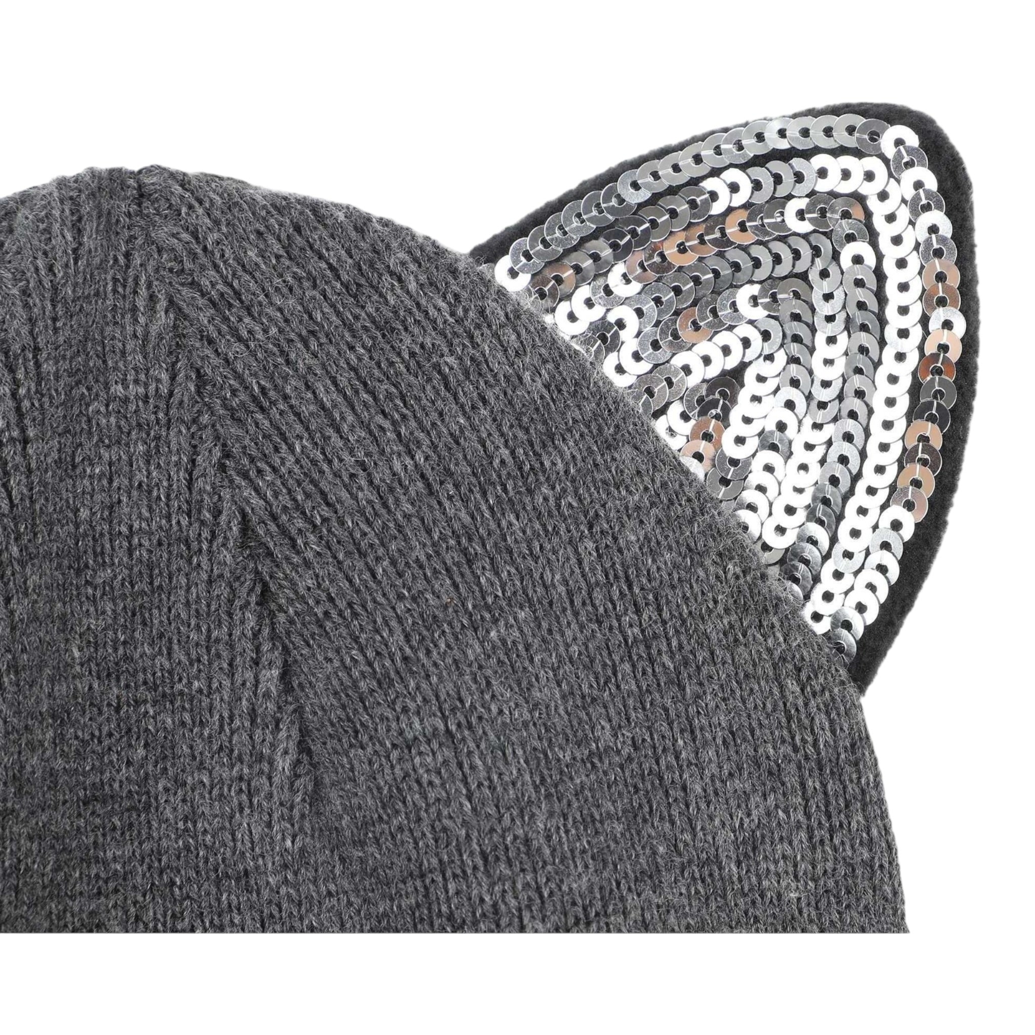 Karl Lagerfeld Cappello tinta unita con Orecchie Grigio per Bambina Z31007 GRIGIO KARL LAGERFELD 