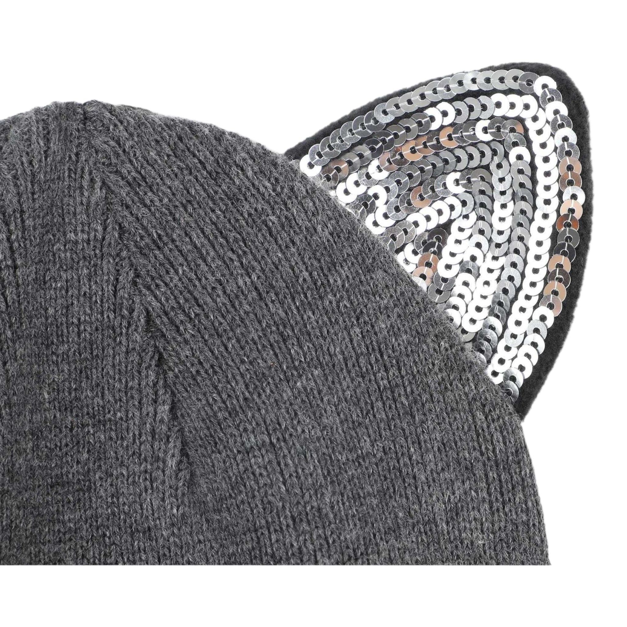 Karl Lagerfeld Cappello tinta unita con Orecchie Grigio per Bambina Z31007X GRIGIO KARL LAGERFELD 