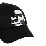 Karl Lagerfeld Berretto tinta unita con Logo Nero per Bambina Z31009 NERO KARL LAGERFELD 