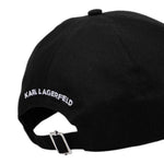 Karl Lagerfeld Berretto tinta unita con Logo Nero per Bambina Z31009 NERO KARL LAGERFELD 