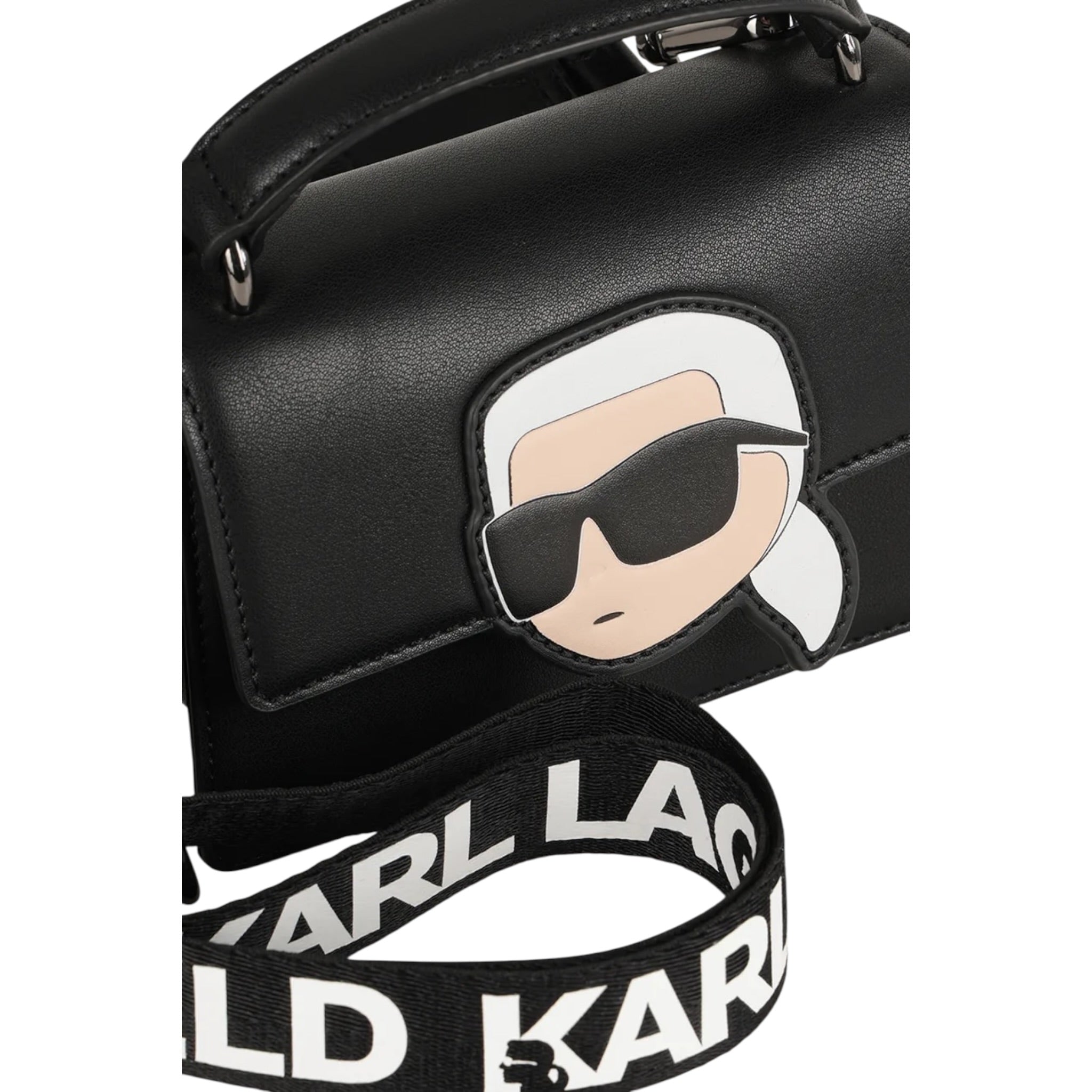 Karl Lagerfeld Borsa tinta unita con Logo Nero per Bambina Z31024 NERO KARL LAGERFELD 