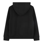 Kenzo Felpa Chiusa con Cappuccio tinta unita con Stampa Nero per Bambino K61124 NERO KENZO 