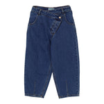 Kenzo Jeans tinta unita con Girovita Regolabile Blu per Bambina K61325 BLU KENZO 