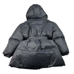 Khrisjoy Giubbino tinta unita con Cappuccio Nero per Bambina KX2A27N0079 NERO KHRISJOY 