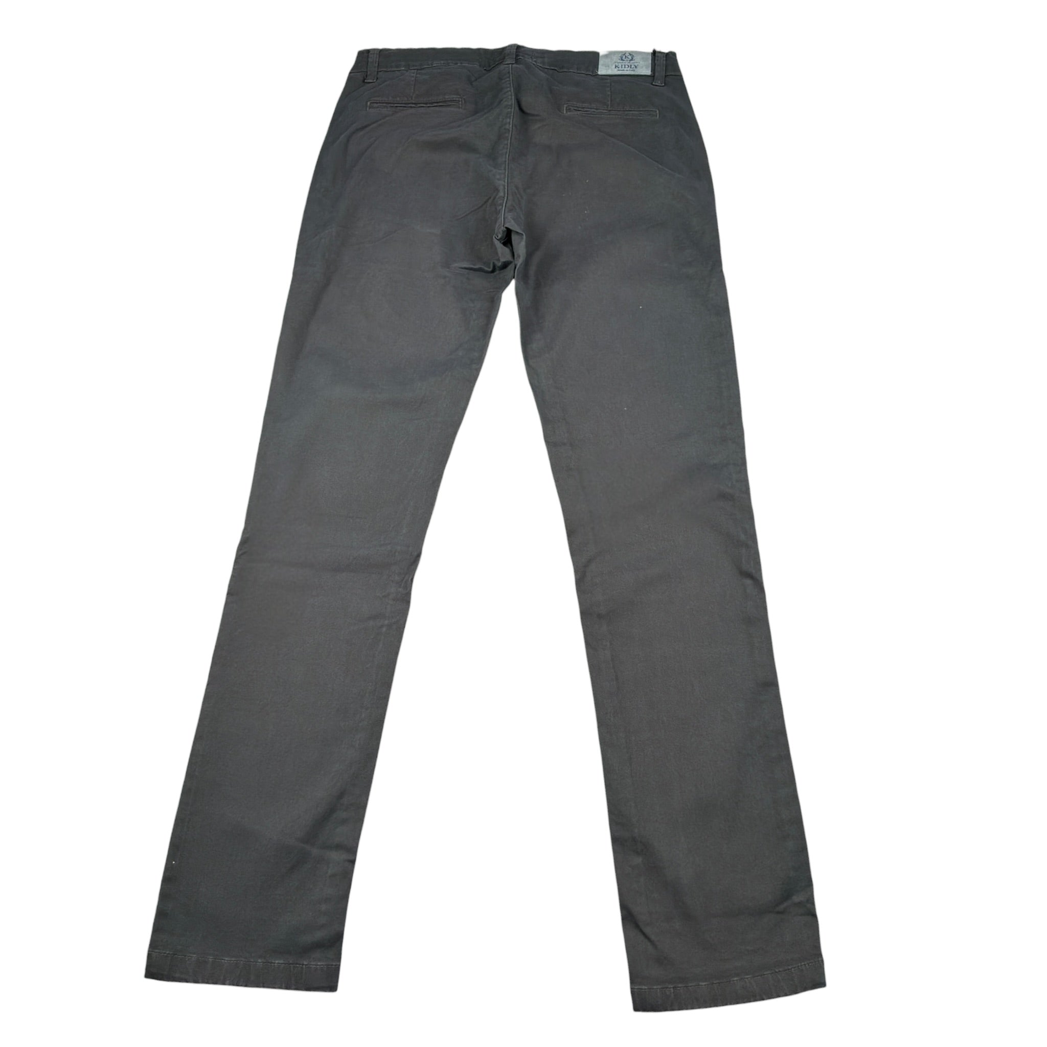 Kidly Pantalone tinta unita con Girovita Regolabile Grigio per Bambino 4001J GRIGIO  