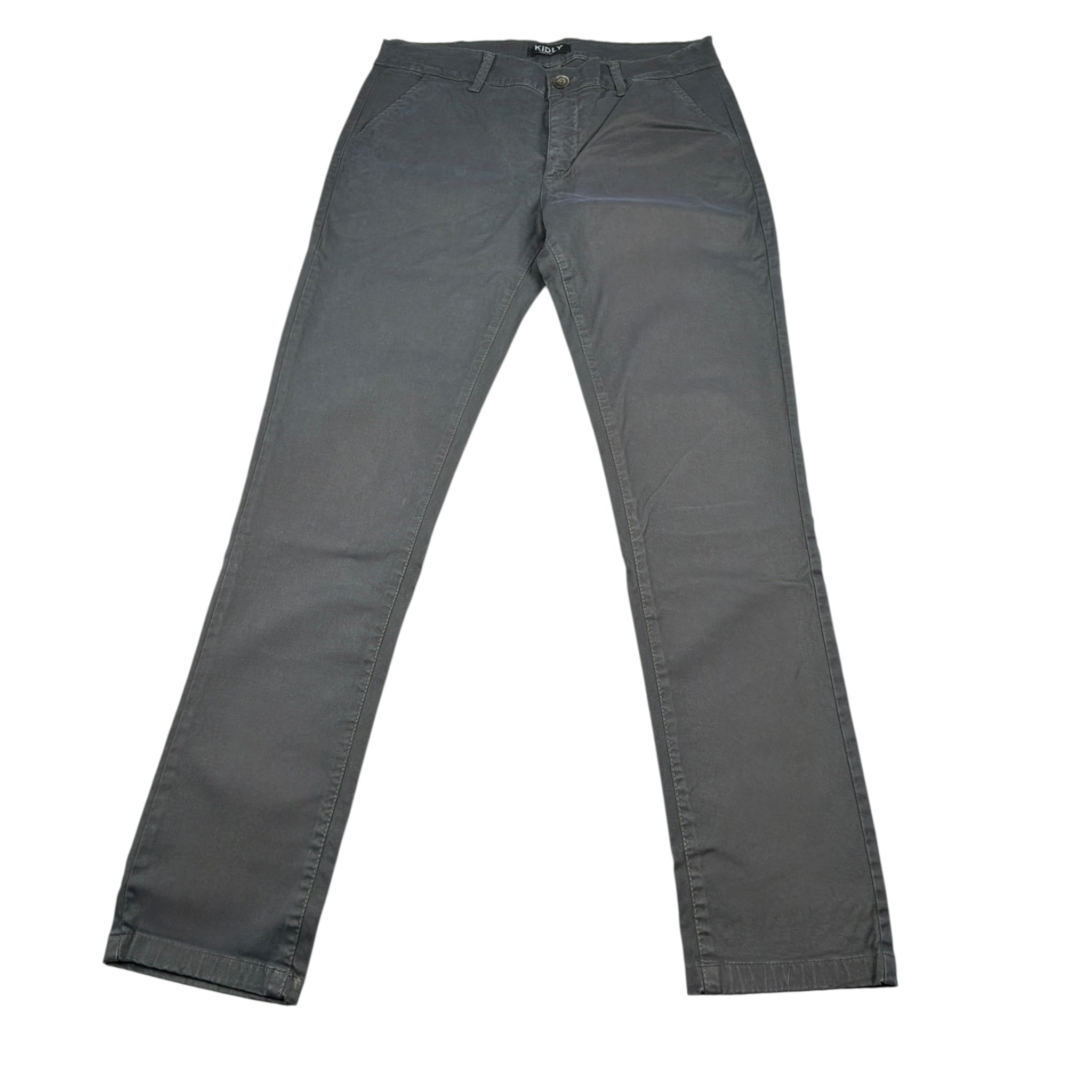 Kidly Pantalone tinta unita con Girovita Regolabile Grigio per Bambino 4001J GRIGIO  