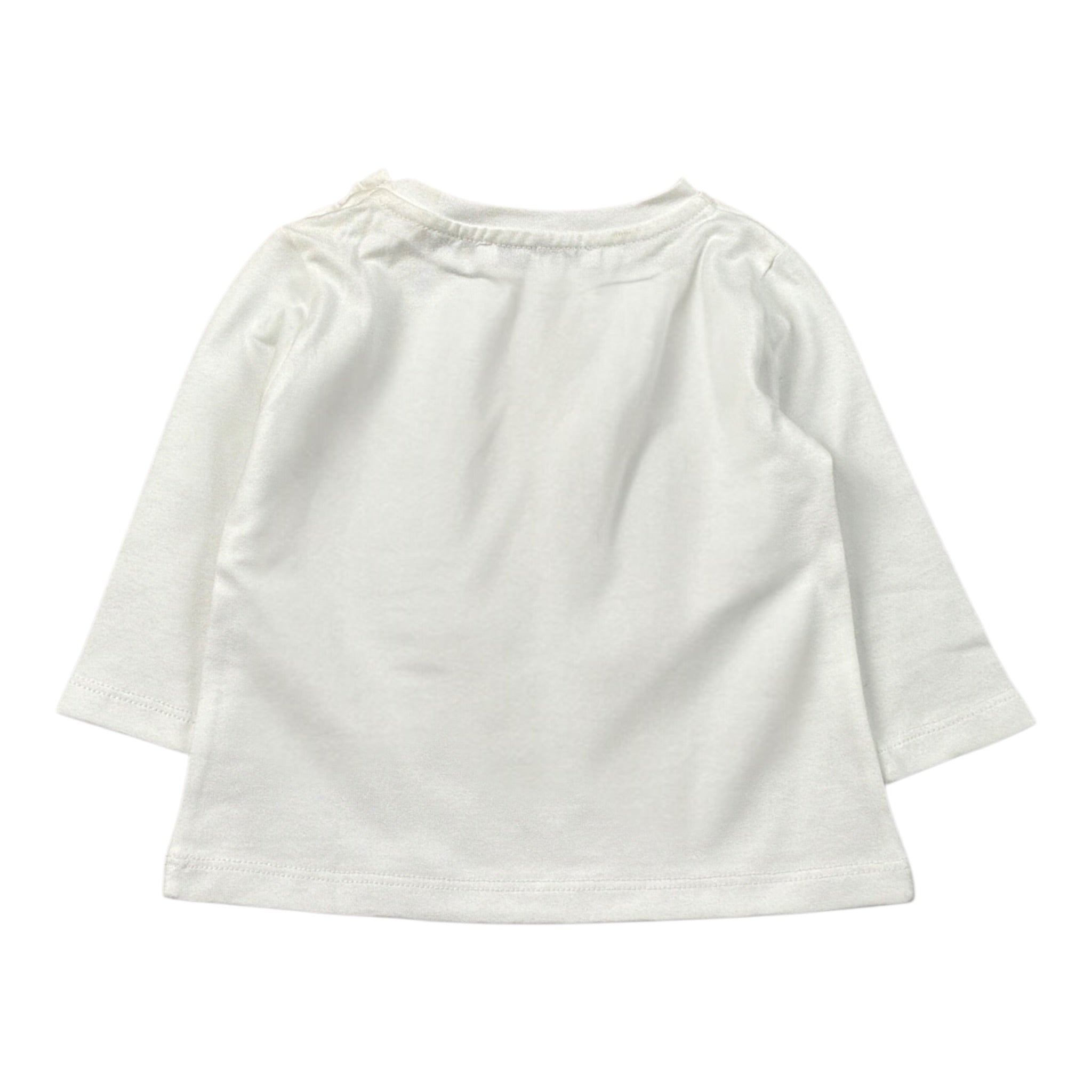 L'Orsobruno Shirt tinta unita con Stampa Bianco per Bambino ORSETTI BIANCO L'ORSOBRUNO 