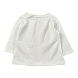 L'Orsobruno Shirt tinta unita con Stampa Bianco per Neonato ORSETTIN BIANCO  