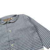 La Stupenderia Camicia Modello Body Bicolore con Fantasia A Quadri Bianco/Azzurro per Neonato 1TBBD01 BIANCO/AZZURRO LA STUPENDERIA 