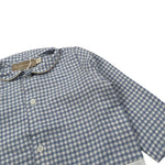 La Stupenderia Camicia Modello Body Bicolore con Fantasia A Quadri Bianco/Azzurro per Neonato 1TBBD01 BIANCO/AZZURRO LA STUPENDERIA 