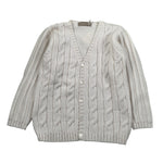 La Stupenderia Cardigan tinta unita con Trecce Panna per Bambino 1WCCR27 PANNA LA STUPENDERIA 