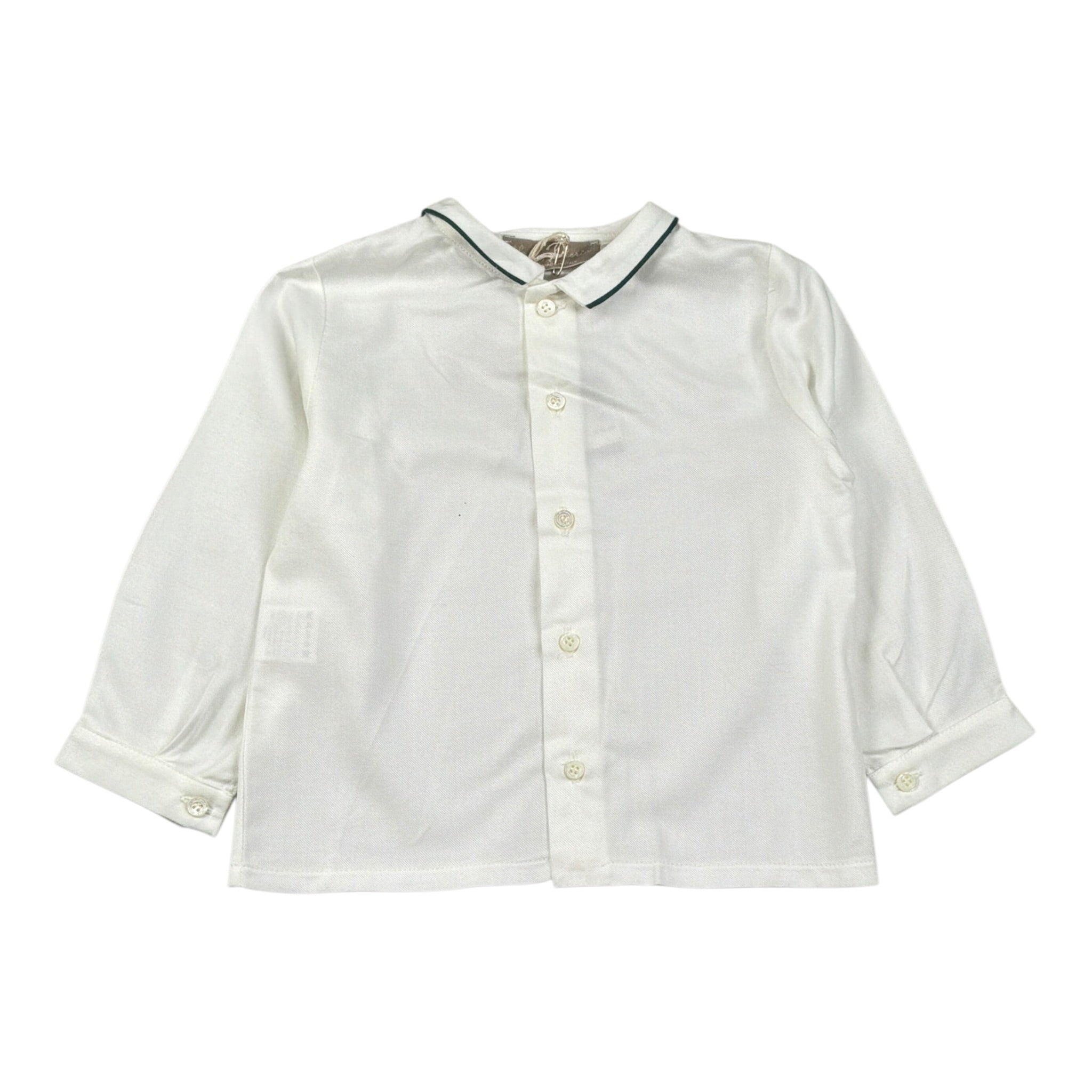 La Stupenderia Camicia tinta unita con Colletto Bianco per Neonato CCM63 BIANCO LA STUPENDERIA 